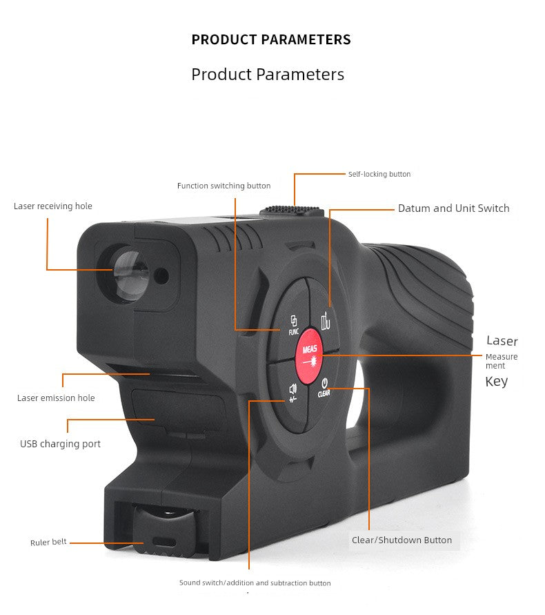 Load image into Gallery viewer, Wintape Laser Intelligence Digital Measuring Scale Digital Display
