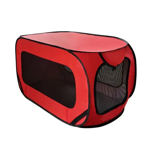 Foldable Pop-Up Dog Travel Crate Soft-Sided Pet Carrier Tent for Small Dogs & Cats
