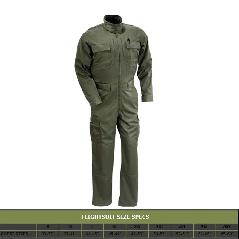 Load image into Gallery viewer, Tactical Jumpsuit Suits Flight Shirts Pants Set Combat Clothing Hiking Outdoor Sports Jump TAN BD6886
