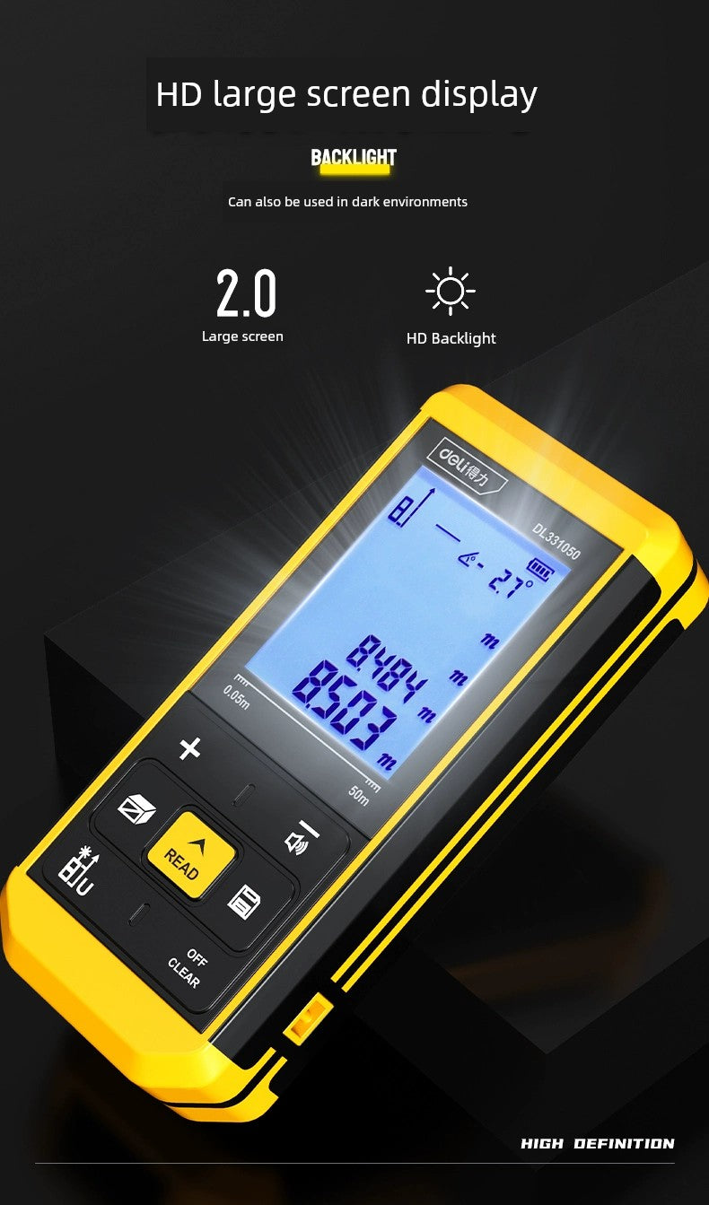 Load image into Gallery viewer, Deli Handheld Electronic Ruler Multi-Function Laser Rangefinder
