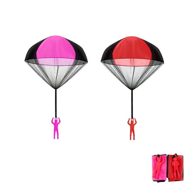 Load image into Gallery viewer, Parachute Figures Throwing Toy – 2/4/6/12 PCS Hand-Throw Army Parachute Set for Kids

