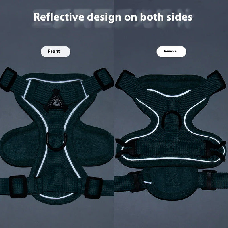 Load image into Gallery viewer, Reflective Breathable Dog Harness Vest Lightweight, Adjustable Safety for Small to Medium Dogs
