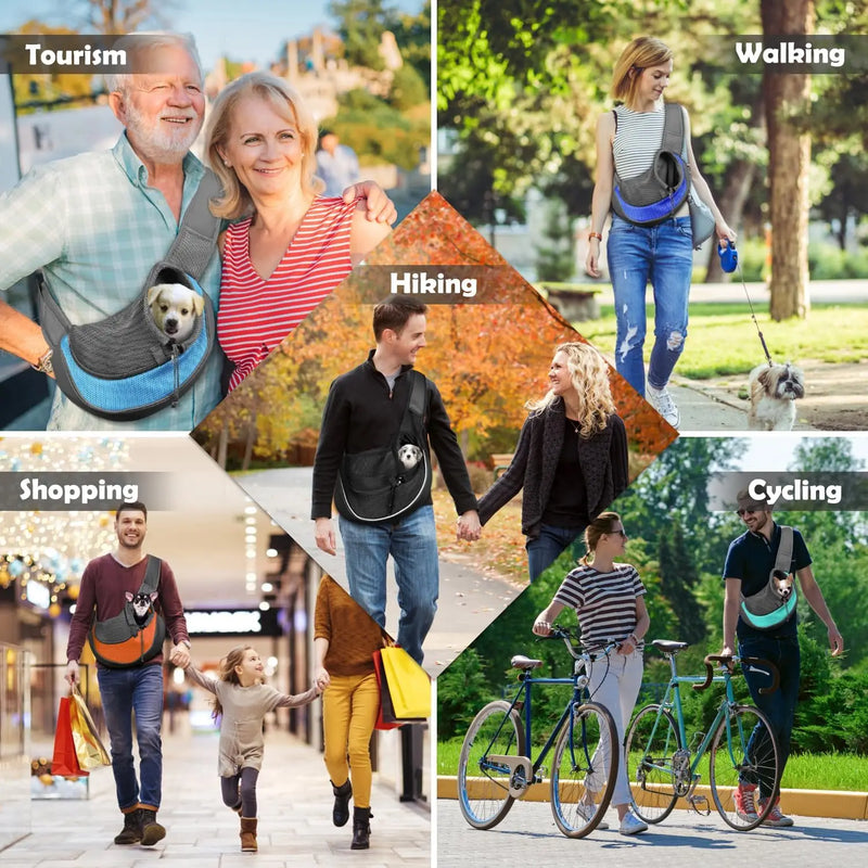 Load image into Gallery viewer, Pet Carrier Shoulder Bag Crossbody Mesh Sling for Small Dogs &amp; Cats
