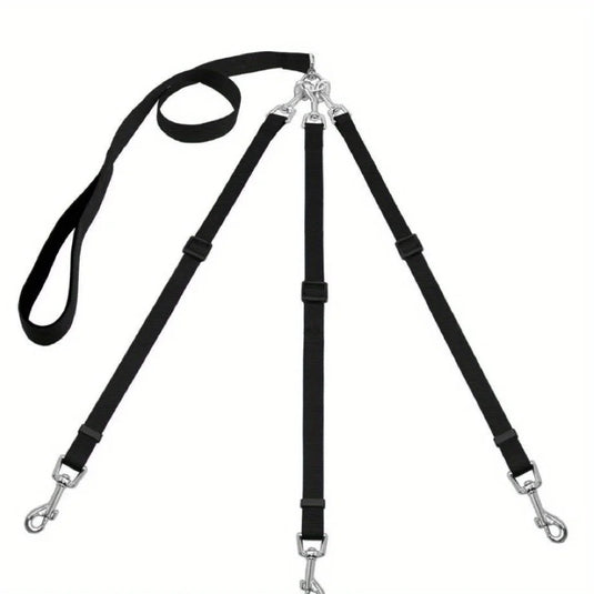 3-in-1 Dog Leash Padded Grip for Walking, Travel & Outdoor Control
