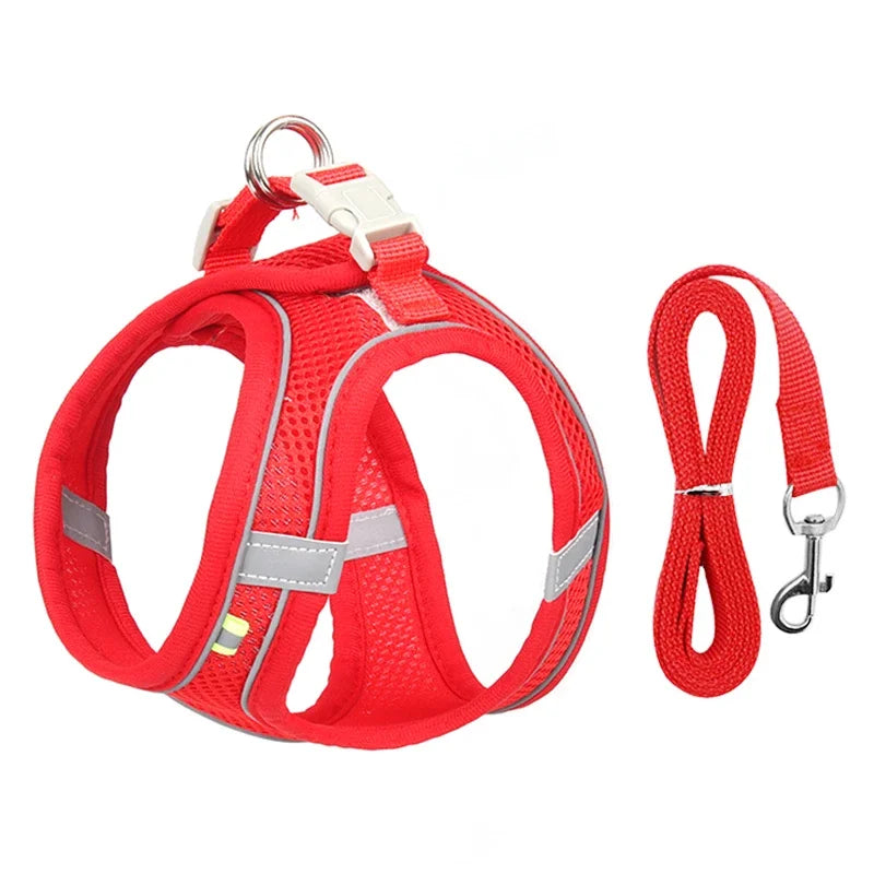 Load image into Gallery viewer, Adjustable Harness Set Soft, Reflective Control for Small Dogs &amp; Cats
