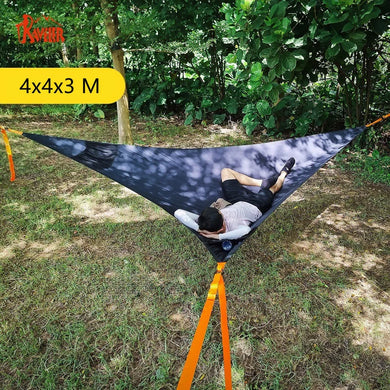 Traveler Triangle Hammock – Heavy-Duty 3-Person Hammock with Tensioner