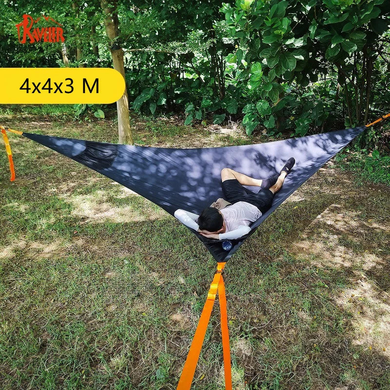 Load image into Gallery viewer, Traveler Triangle Hammock – Heavy-Duty 3-Person Hammock with Tensioner

