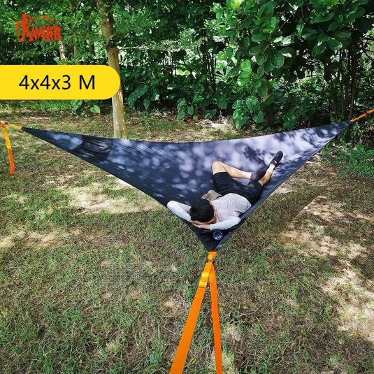 Traveler Triangle Hammock – Heavy-Duty 3-Person Hammock with Tensioner