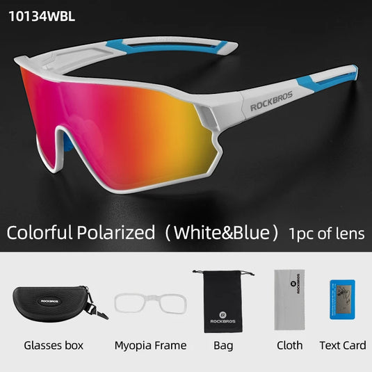 ROCKBROS Polarized Cycling Glasses – Photochromic UV400 Road & MTB Sports Eyewear