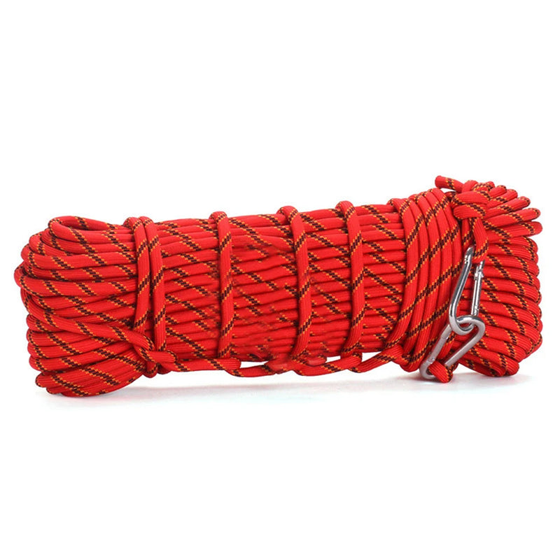 Load image into Gallery viewer, Safety Rope Rock Climbing Rope 10M 10mm Equipment Polyester Red/Bule Static Thick Knit Tree Wall High Performance
