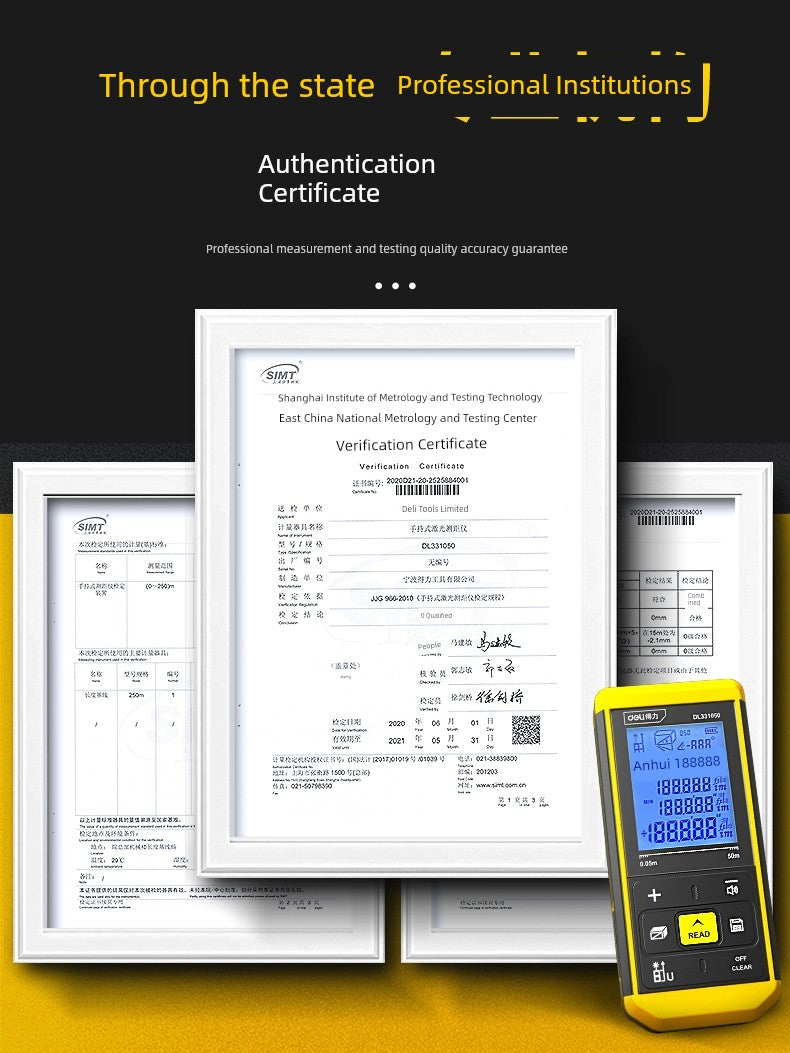 Load image into Gallery viewer, Deli Handheld Electronic Ruler Multi-Function Laser Rangefinder
