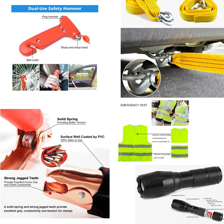 Load image into Gallery viewer, Oripower OEM Car Kit First Aid Complete With Blanket And Neon New Generation Car First Aid Kit Emergency Kit For Car Auto
