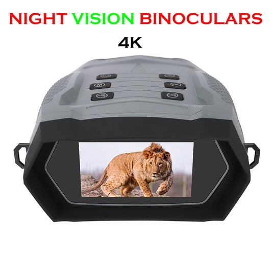 Infrared Digital Night Vision Binoculars, Goggles with Built in Camera, 4K Video Recorder for Hunting, Wildlife Observation