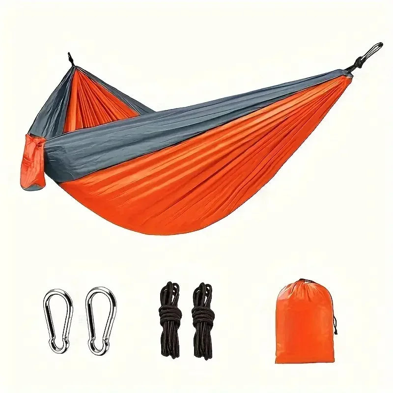 Load image into Gallery viewer, Lightweight Camping Hammock with Tree Straps – Tear-Resistant Nylon Gear for Outdoor &amp; Indoor Use

