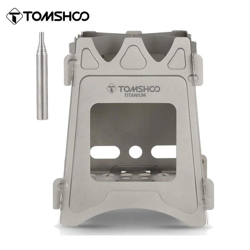 Load image into Gallery viewer, Titanium Folding Wood Stove for Camping | Lightweight Portable Backpacking Stove

