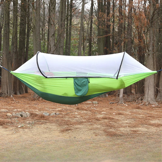 Portable Camping Hammock with Mosquito Net – 250x120cm Lightweight Sleeping Tent