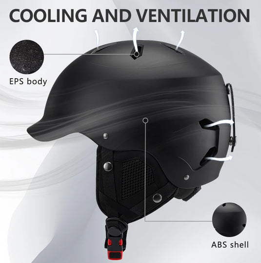 Eastinear-ski Helmet for Men and Women, Ultra-light, Warm, Safety Protection, High Quality, Outdoor, Snowboarding