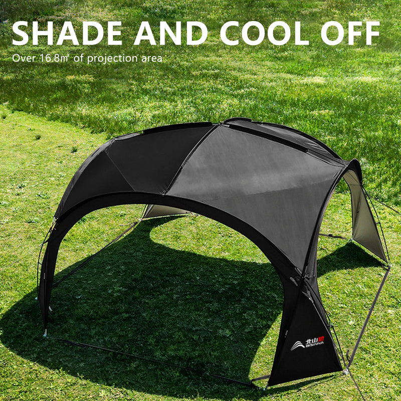 Load image into Gallery viewer, BISINNA Outdoor Dome Tent – Large Silver-Coated Canopy for Garden, Camping, and Family Picnics
