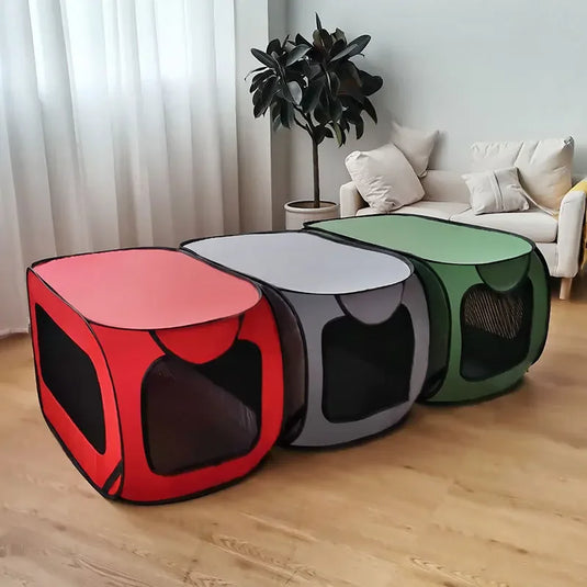 Foldable Dog Travel Tent Portable Oxford Mesh Pet Carrier for All Breeds