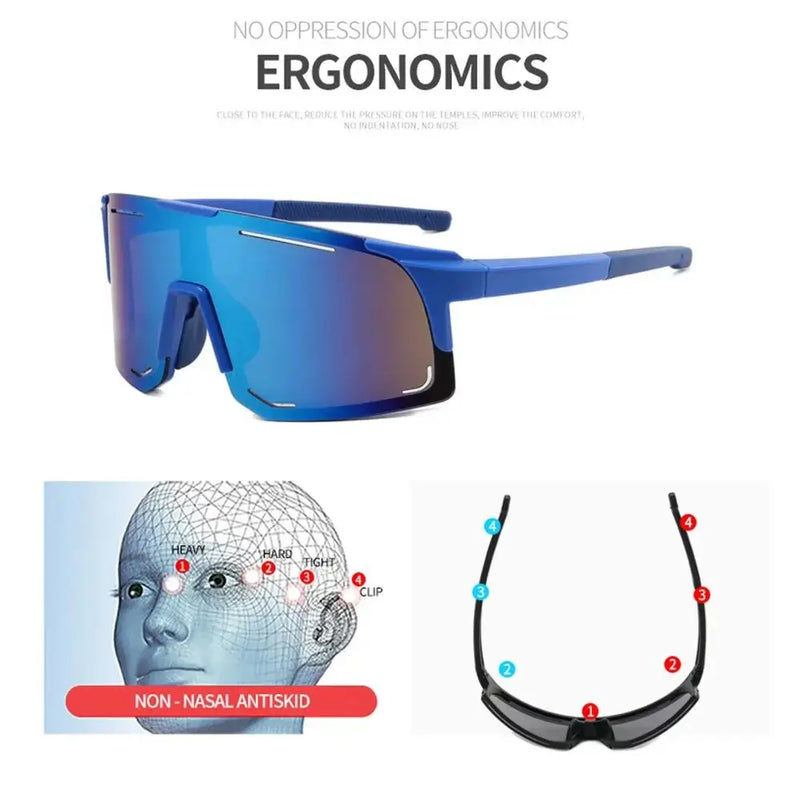 Load image into Gallery viewer, Polarized UV Protection Cycling Sunglasses – Unisex Sport Eyewear for Road Riding and Outdoor Adventure
