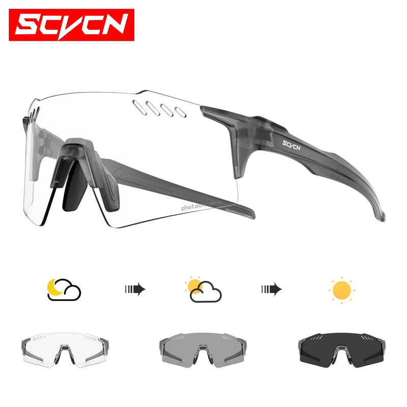 Load image into Gallery viewer, SCVCN Photochromic Cycling Sunglasses – Intelligent Vision for Every Adventure
