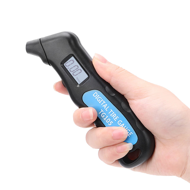 Load image into Gallery viewer, 0-100Psi / 0-7Bar Tyre Pressure Meter Motorcycle Tire Test Gauge Tester TPMS Digital Manometer Bike Car Accessories Universal
