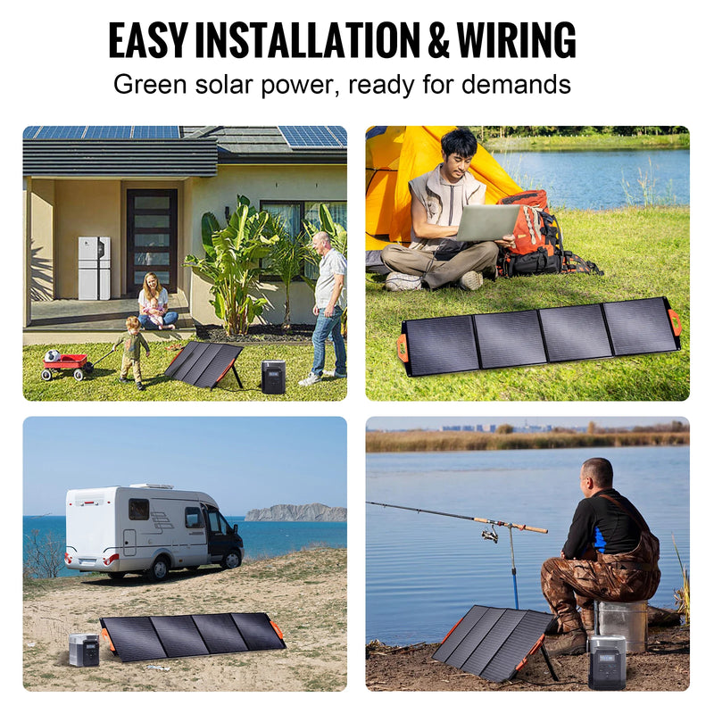 Load image into Gallery viewer, 200W Foldable Monocrystalline ETFE Solar Panel | Portable Waterproof Solar Charger | Power Station Compatible
