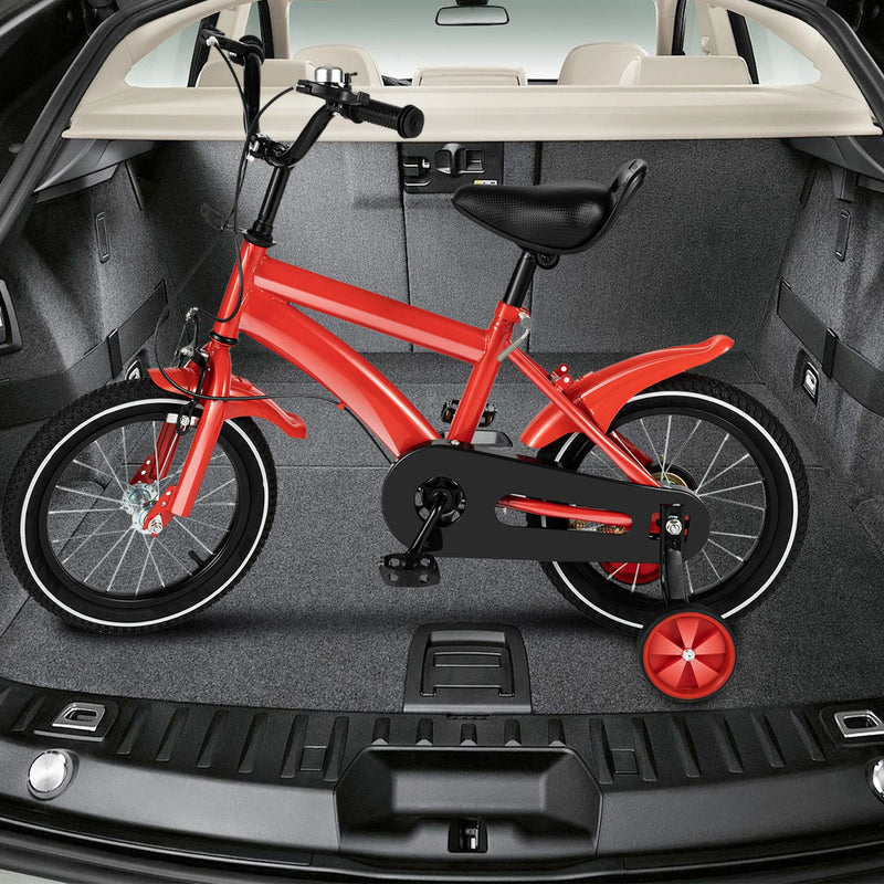 Load image into Gallery viewer, 4&quot; Kids Bike with Training Wheels – Adjustable Seat, Carbon Steel Frame, Dual Brakes | For Children 100–115cm (Ages 3–6)
