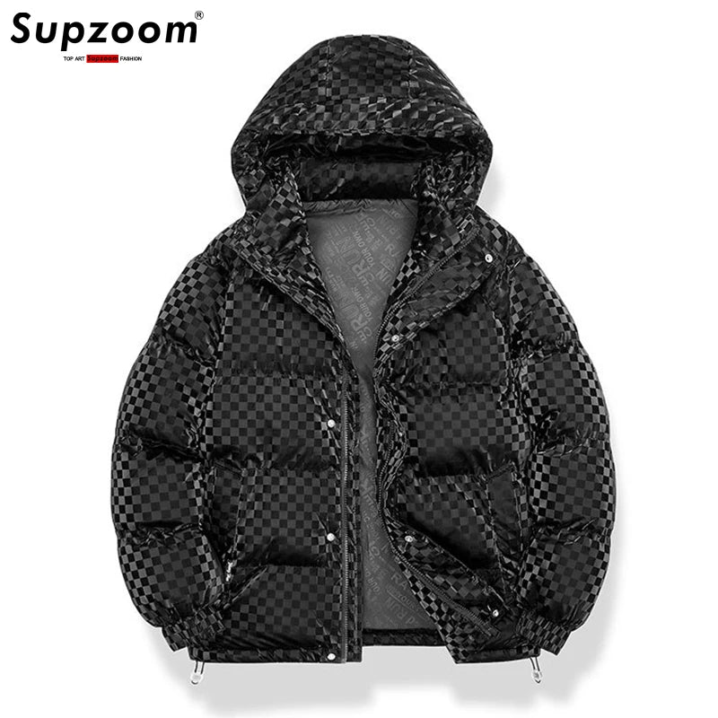 Load image into Gallery viewer, Supzoom New Arrival Casual Mens Winter Trendy Hooded Bread Couple Bright Face Starry Thickened Coat Cotton-padded Jackets
