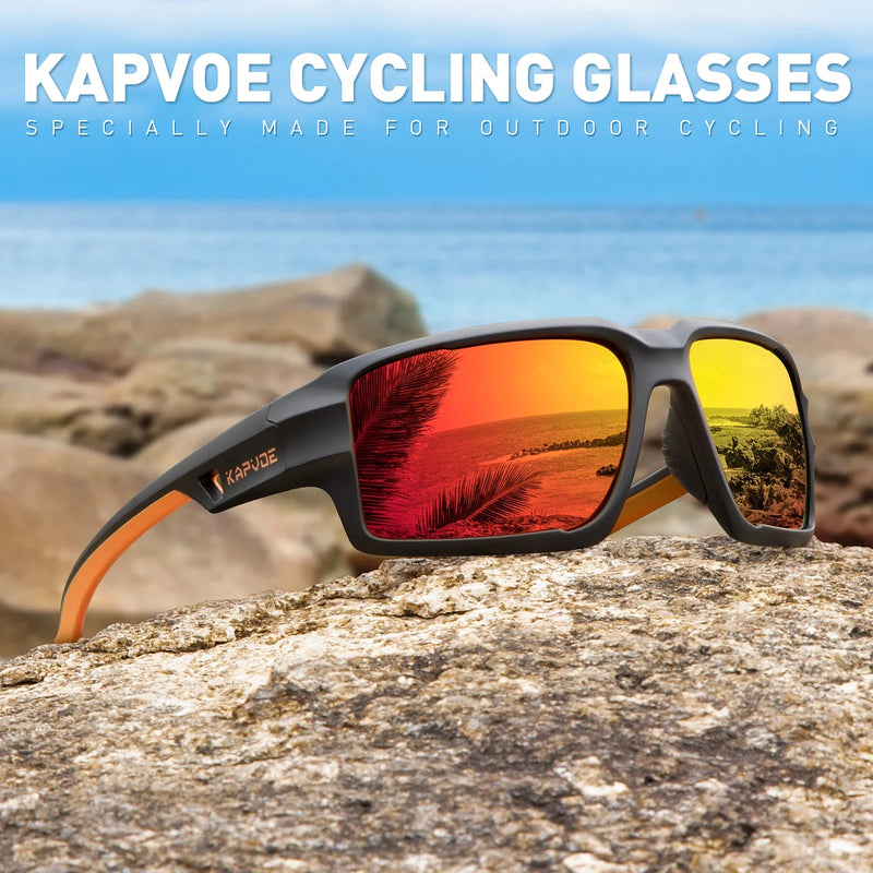 Load image into Gallery viewer, Kapvoe Polarized UV400 Cycling Sunglasses – Power Through Any Terrain
