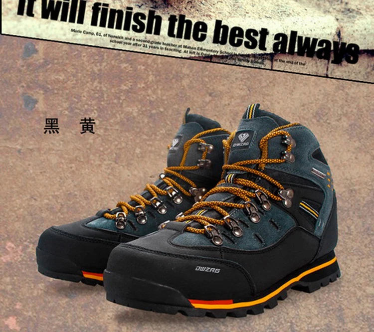 Load image into Gallery viewer, Men&#39;s Sneakers Waterproof Hiking Boots Outdooor Autumn Winter Trekking Mountain Shoes Keep Warm Ankle Boots Tenis Masculino
