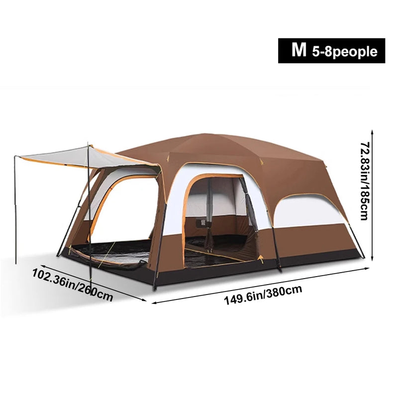 Load image into Gallery viewer, 2025 Upgraded 4-Season Family Camping Tent – Spacious, Waterproof Shelter for Outdoor Adventures
