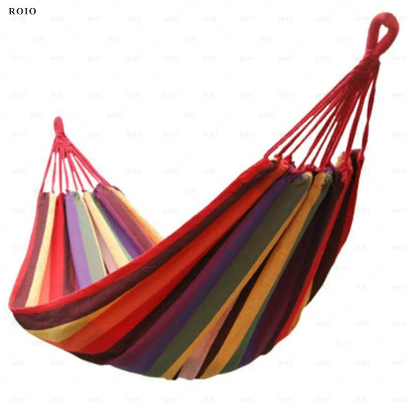 Load image into Gallery viewer, Thickened Canvas Camping Hammock Chair – Single Person with Travel Bag

