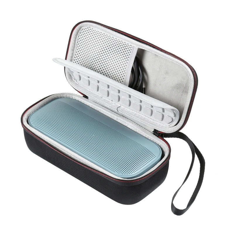 Load image into Gallery viewer, Exquisite Hard Traveling Bags Carry Case Storage Box For Bose SoundLink Speaker Hard Protective Bag Mesh Pocket with Carabiner
