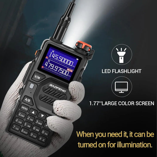 1/2x Baofeng UV-K5 PLUS Walkie Talkie Multi Band Wireless Copy Frequency NOAA Type-C Long Range Upgraded UV 5R K5 Pro Ham Radio