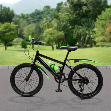20-Inch 7-Speed Youth Mountain Bike – High Carbon Steel Frame with Dual Disc Brakes