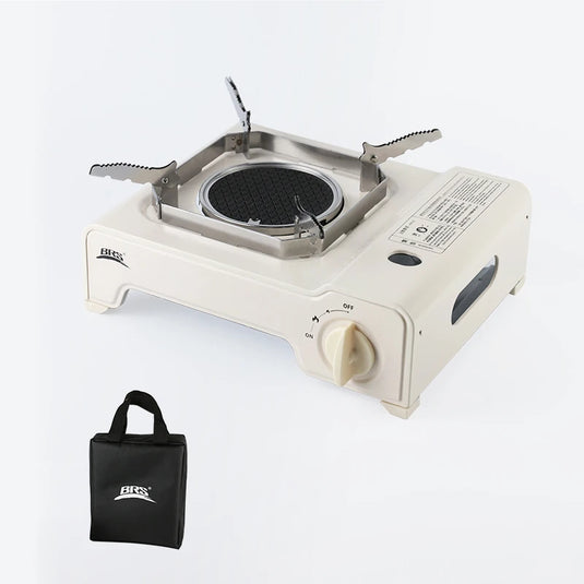 BRS Quick Heat Wind-Resistant Infrared Cartridge Gas Camping Stove | Portable Burner