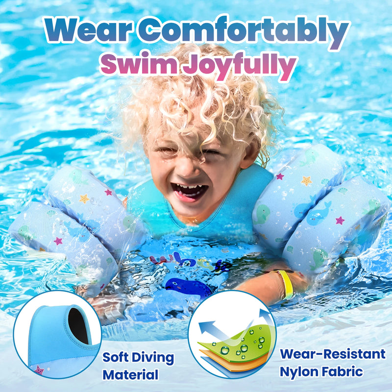 Load image into Gallery viewer, Baby Float Arm Sleeve Floating Ring Safe Life Jacket Buoyancy Vest Kid Swimming Equipment Armbands Swim Foam Pool Toys Life Vest
