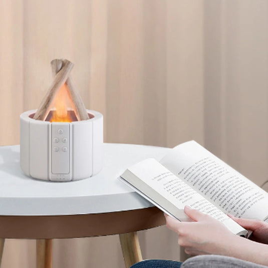 Campfire Aromatherapy Machine Home Aromatherapy Machine Essential Oil Aromatherapy Flame Humidifier Home Deco