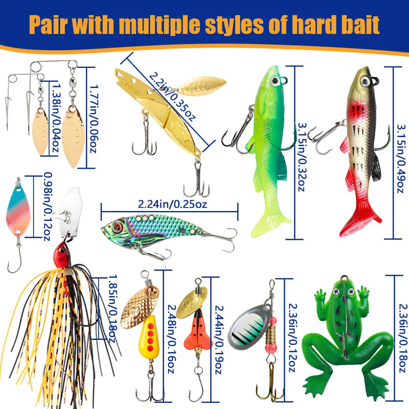 Load image into Gallery viewer, Advent Calendar Fishing Tackle Set 24X Christmas Countdown Calendar With Fishing Lures Set Christmas Fishing Countdown Calendar
