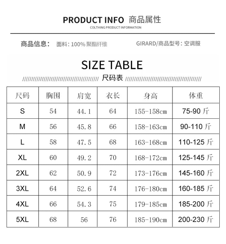 Load image into Gallery viewer, New Fashion Air Conditioning Clothes Men&#39;S Summer Outdoor Refrigeration Work Clothes Outdoor Workers Site Cooling Fan Jacket
