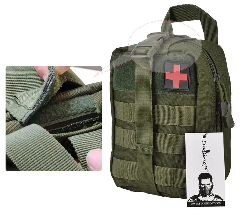 Load image into Gallery viewer, SINAIRSOFT Tactical First Aid Kit Medical Kit Emergency Outdoor Camping Emergency Survival Tool Military Storage Bag Molle Pouch
