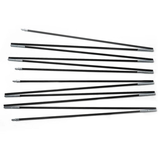 1 Pair 3/3.3/4/4.48/4.9m Fiberglass Tent Rod Camping Tent Pole Bars Support Rods Awning Frames Kit Hiking Travel Canopies Parts