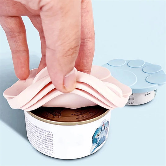 Xiaomi Reusable Silicone Dog Cat Canned Lid Portable Food Sealer Spoon Pet Food Cover Fresh Tin Cover Cans Cap Pet Accessories