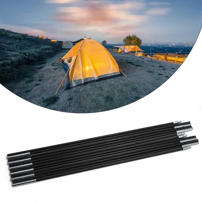 Load image into Gallery viewer, 1 Pair 3/3.3/4/4.48/4.9m Fiberglass Tent Rod Camping Tent Pole Bars Support Rods Awning Frames Kit Hiking Travel Canopies Parts
