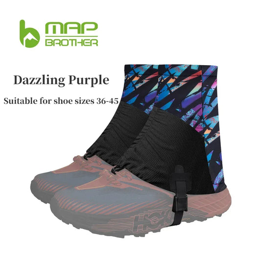 MAP BROTHER F1001 Trail Running Gaiters | Sandproof Shoe Covers for Triathlon Marathon