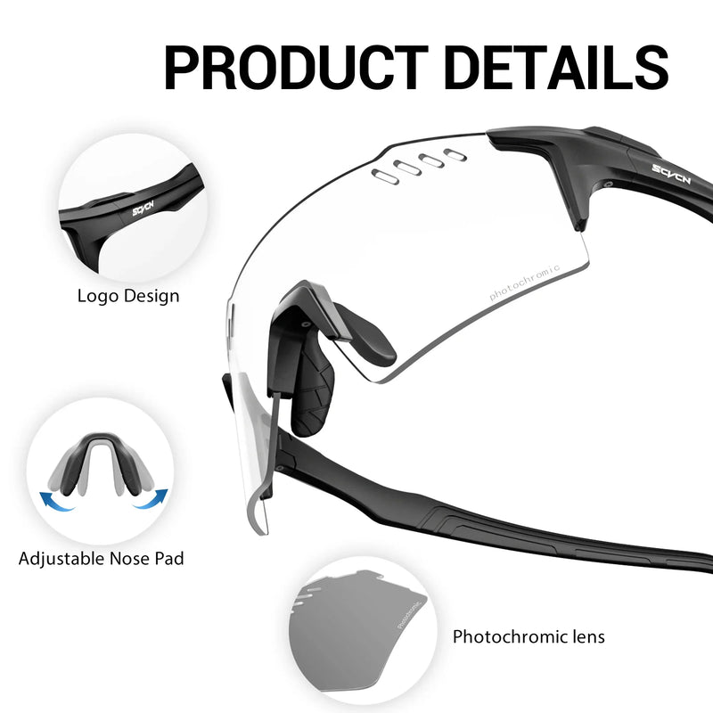 Load image into Gallery viewer, SCVCN Photochromic Cycling Sunglasses – Intelligent Vision for Every Adventure
