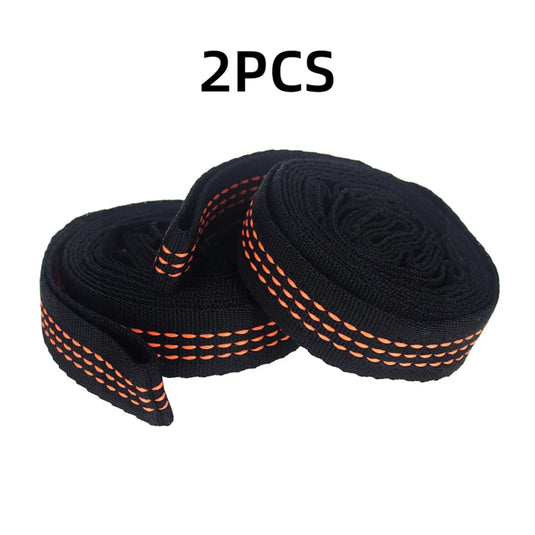 2Pcs Heavy-Duty Hammock Straps – 600lbs Breaking Strength, Adjustable Tree-Friendly Polyester Belts