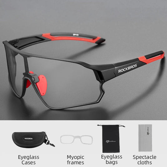 ROCKBROS Polarized Cycling Glasses – Photochromic UV400 Road & MTB Sports Eyewear