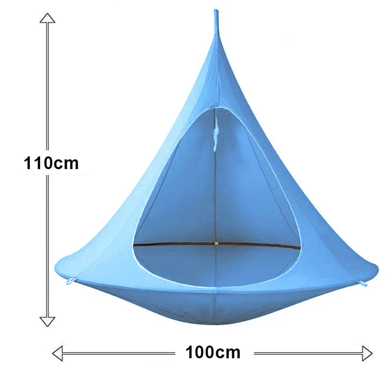 Load image into Gallery viewer, Waterproof Hanging Hammock Swing Chair – Outdoor Travel &amp; Terrace Use
